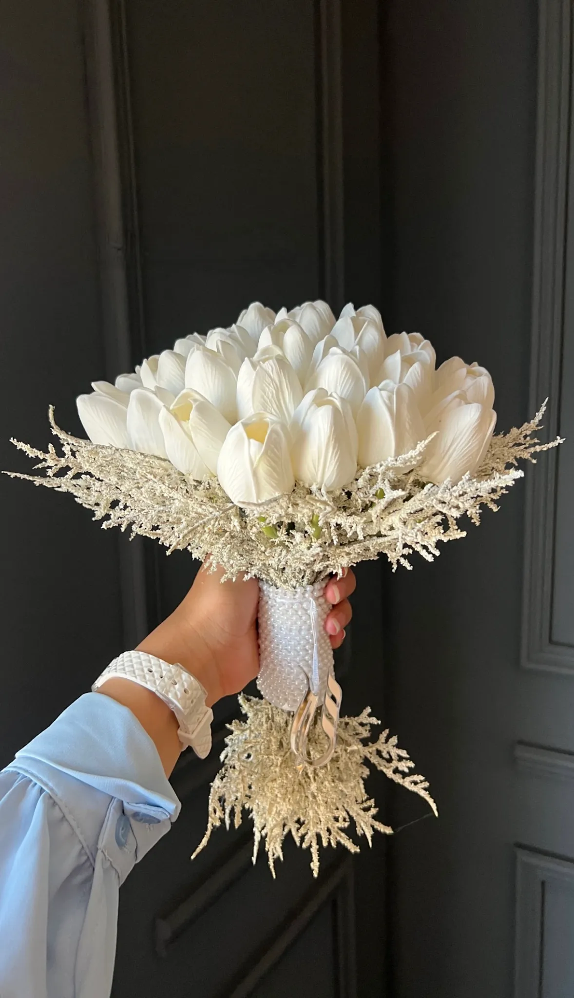تصویر شاخص دسته گل عروس مدل هورناز عربی